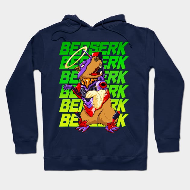 Berserk Capybara Hoodie by DrawingsFromHell